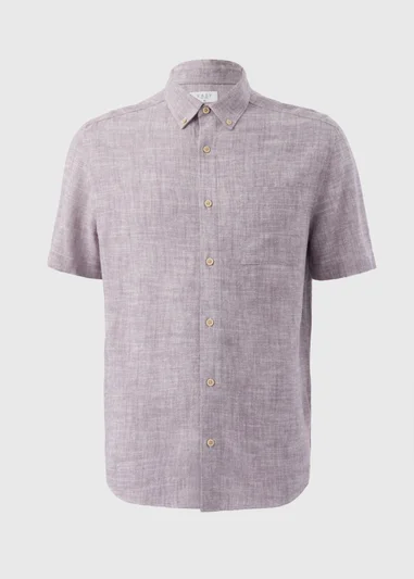 Lilac Linen Yarn Shirt